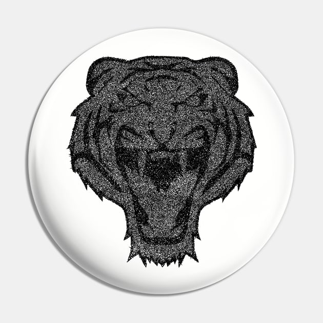 Tiger B/W Caosificado Pin by martingarri