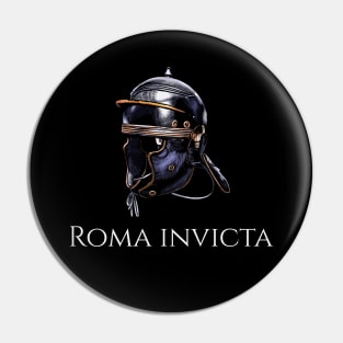 Ancient Roman Legionary Helmet - Roma Invicta - Roman Legion Pin