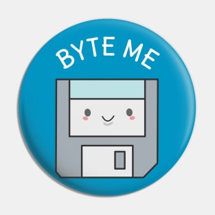 Cute Retro Floppy Disk Pun T-Shirt Pin