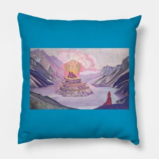 Conquerer of the Serpent by Nicholas Roerich Pillow