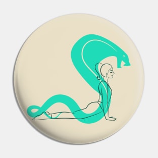 Yoga Pose Cobra Pose Yogi Gift Gym Clothes Fitness Pin