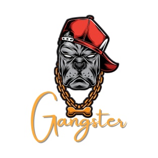 Gangster Pitbull Dog T-Shirt