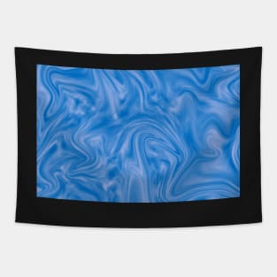 Light Blue Swirling Marble Pattern Tapestry