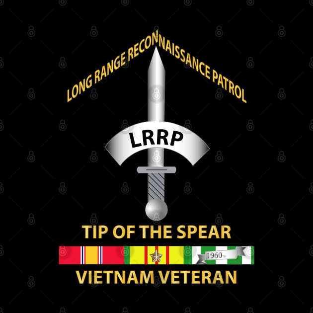 Badge - LRRP - Tip of the Spear - Vietnam Vet w SVC by twix123844