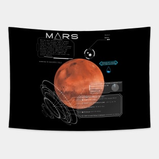 Mars - Planet Infographic Tapestry