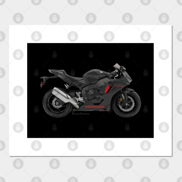 Honda Cbr1000rr 18 Black S Honda Motorcycles Posters And Art Prints Teepublic