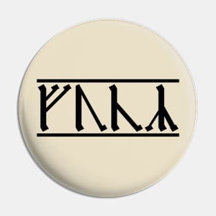 Rude Runes - Anglo-Saxon curse (2) Pin