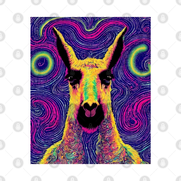 Psychedelic Llama by rachelboucher