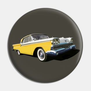 1959 Ford Galaxie in yellow Pin