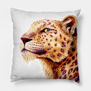 Ancient Snow Leopard Pillow