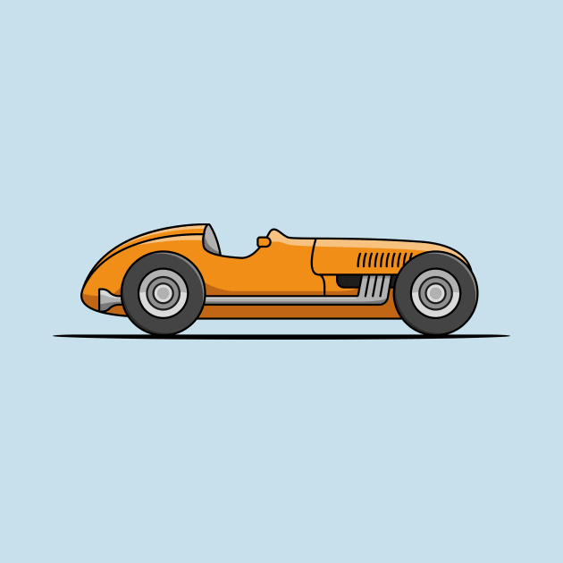 Classic Racing Car - Orange by JingleSnitch