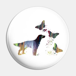 English Setter Art Pin