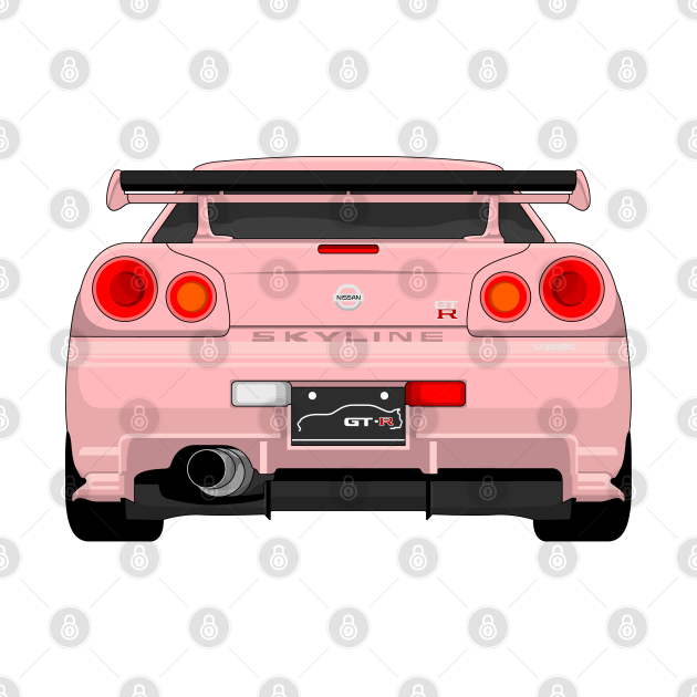 Discover GTR R34 PINK - Nissan Skyline Gtr R34 - T-Shirt