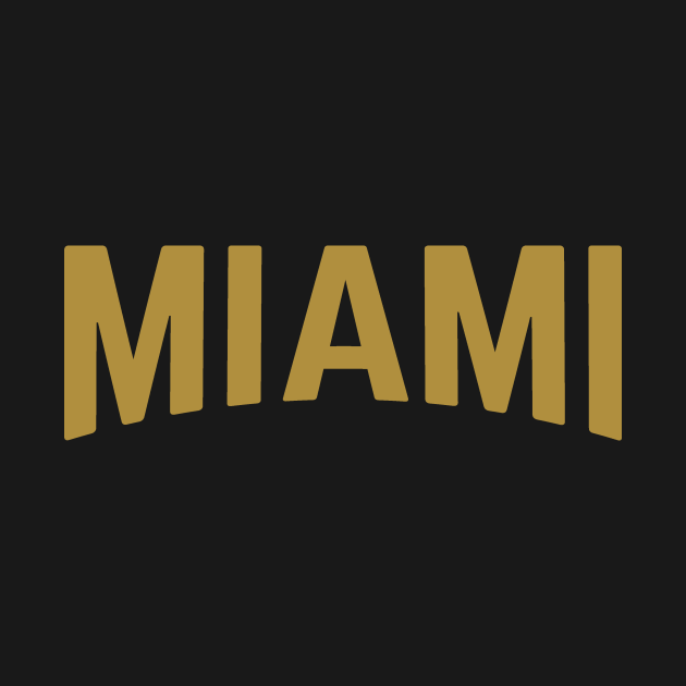 Miami City Typography Miami TShirt TeePublic