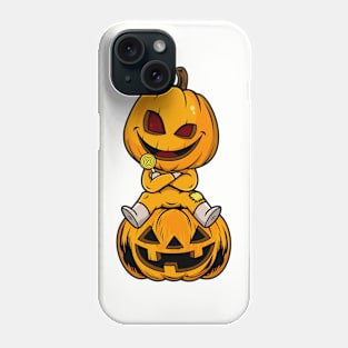 Happy Halloween scary baby pumpkin Phone Case