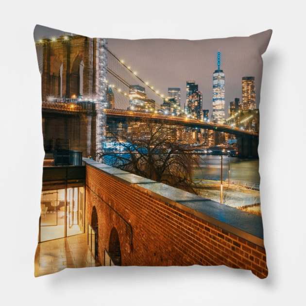 Dumbo Brooklyn 2 Pillow by igjustin