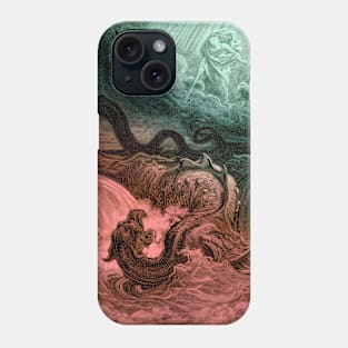 High Resolution Gustave Doré Illustration The Destruction of Leviathan Phone Case