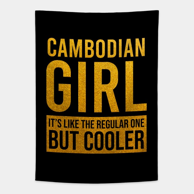 Cambodian girl funny Tapestry by Artomino