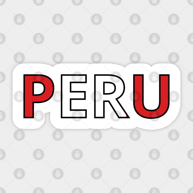 Drapeau Peru - Drapeau Peru - Sticker | TeePublic