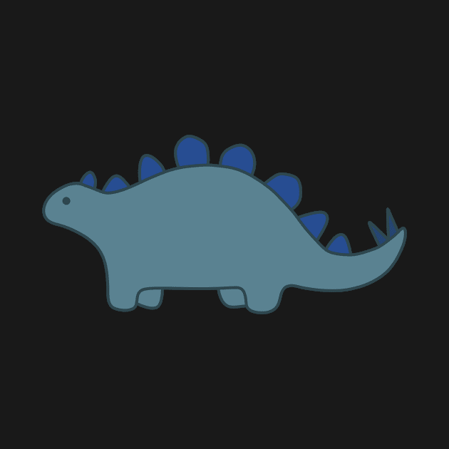 dusty blue dinosaur by trippyzipp