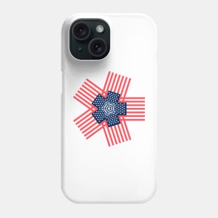Modern American flag inspired by pop culture Phone Case