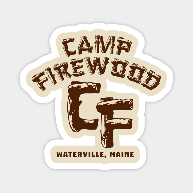 Camp Firewood Magnet by MindsparkCreative