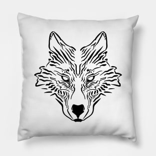 White Wolf Pillow