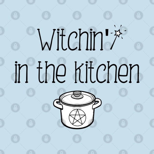 Kitchen Witch Gift Witchcraft Pentacle Cauldron Design by InnerMagic