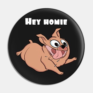 Hey homie! Happy puppy runs to its owner Pin