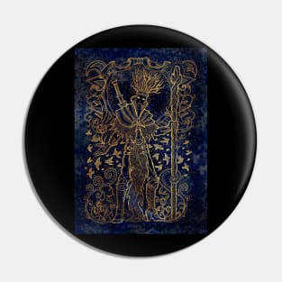 Pagan King. Celestial Background. Pin