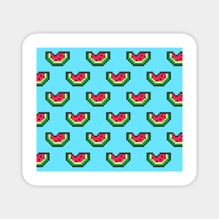 Pixel Watermelon Magnet