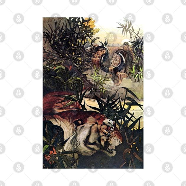 Jungle Book - Shere Khan - E.J. and Maurice Detmold by forgottenbeauty