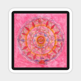 Libra horoscope free-hand mandala - Renate van Nijen Magnet