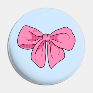Pink Bow Ribbon Pin