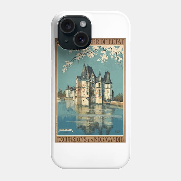 Excursions en Normandie  - Vintage French Railway Travel Poster Phone Case by Naves