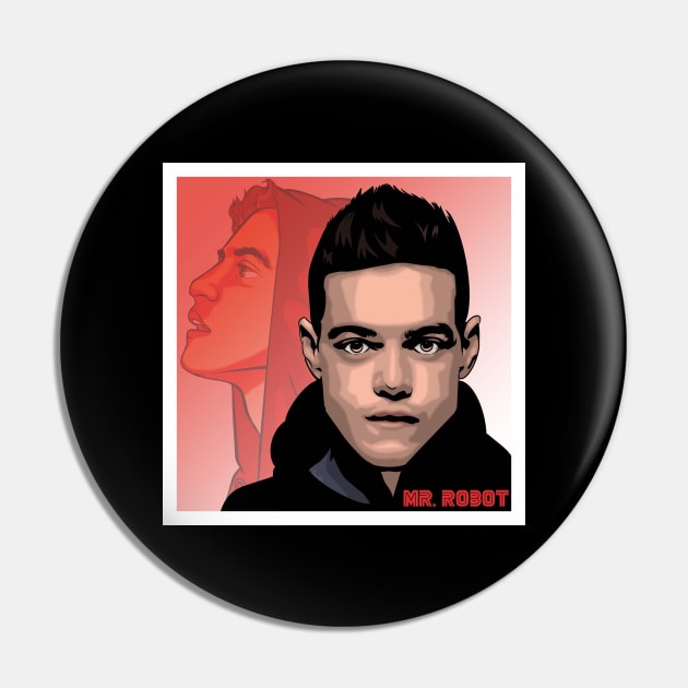 Elliot Alderson - Mr Robot Pin by richardsondesignsyyc