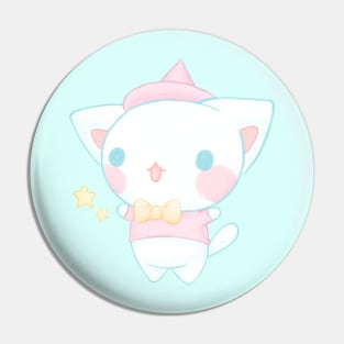 Cute magic cat - Kawaii aesthetic Pin