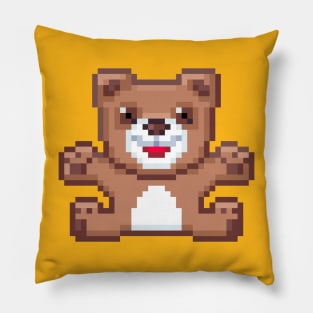 Pixel Teddy Bear Pillow