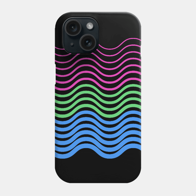 Polysexual Wave Phone Case by queerenough