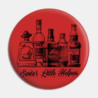 Santa's Little Helpers (black) Pin