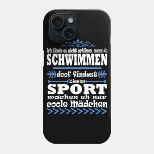 Schwimmen Sport Mädchen Leistungsschwimmer Phone Case