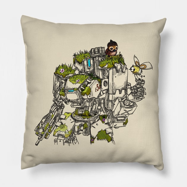 Bastion is a nature lover Pillow by SimonPdv