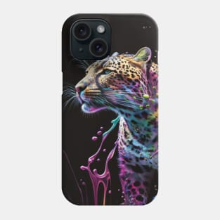 Painted leopard Phone Case