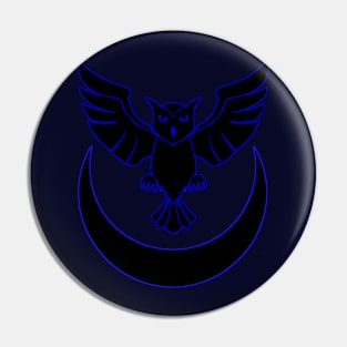 Neon Owl Pin