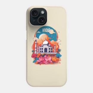 Vintage Travel India Design Phone Case