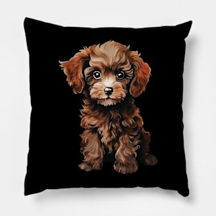 Puppy Miniature Poodle Pillow