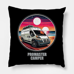 Promaster camper sunset Pillow
