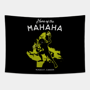 Home of the Mahaha - Nunavut, Canada Cryptid Legend Tapestry