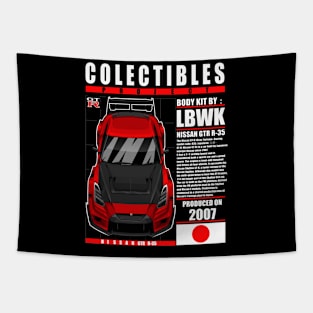 JDM LBWK NISSAN GTR R-35 RED Tapestry