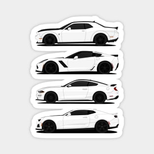 AMERICAN MUSCLE WHITE Magnet